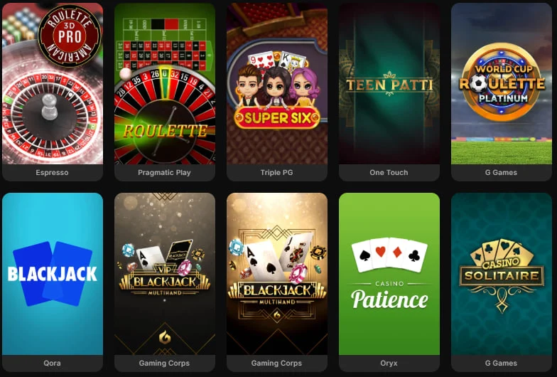wincleo casino table games